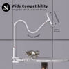 Picture of Niumowa Gooseneck Tablet Holder - Flexible Tablet Stand, Tablet Holder,Cell Phone Holder,Cell Phone Stand, Flexible Adjustable Arm in Bed for/Mobile Phone/Switch/etc, 98 cm Total Length (White)