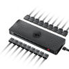 Picture of AsiaHorse VE-HUB 2IN1 ARGB/PWM hub Used SATA Power Supply,9 Ports for Addressable RGB Lighting with 9 Port PWM (Black)