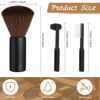 Picture of Ziliny 3 Pcs Vinyl Record Cleaning Brush Wooden Anti Static Dust Record Vinyl Cleaner Kit Record Player Accessories Gift for Music Lovers Vinyl Record(Black)
