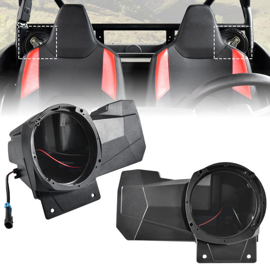 Picture of SAUTVS Sport Speaker Enclosures for Polaris RZR XP 1000/XP 4 1000 2024+, Support 6.5" Speakers Rear Seat Speaker Pods Mount Brackets Holders for Polaris RZR XP 1000/XP 4 1000 2024+ Accessories(2PCS)