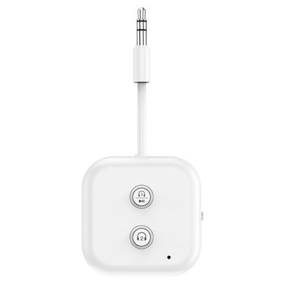 Picture of LENDAWAY Bluetooth 5.3 Transmitter Receiver for up to 2 Headphones,Dual Link Bluetooth 3.5mm Aux Audio Adapter,2-in-1 Wireless Bluetooth Transmitter Audio Adapter for in-Flight TV Airplanes Gym Car PC