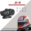 Picture of SCSETC S-9 Motorcycle Helmet Bluetooth Headset 2000m 6 Riders Intercoms, Bluetooth Motorcycle Headset with CVC Noise Cancellation, Helmet Bluetooth Headset with IP65 Waterproof/Handsfree/Voice Control