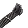 Picture of CableMod E-Series Pro ModMesh Sleeved 12VHPWR 90° StealthSense PCI-e Cable for EVGA G/G+ / P/P+ / T - Variant A (Black, 16-pin to Quad 8-pin, 60cm)