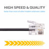 Picture of Keple 15m RJ11 Cable ADSL 50ft Extension Lead Phone Cord TelephonePlug Broadband Male to Male Router and Modem to RJ11 Phone Socket/Microfilter/Landline Wire (Black)