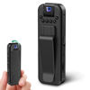 Picture of HKFUG Mini Body Camera HD 1080P Portable Video Recorder with 180° Rotatable Lens Wearable Camcorder with Night Vision Police Body cam for Sport/Delivery/Travel/Law Enforcement
