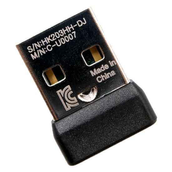Picture of NoirVogel New USB Dongle Unifying Receiver for Mouse and Keyboard Compatible for Any Logitech Product That Display The Unifying Logo (Orange Star, Connects up to 6 Devices)