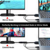 Picture of Kirzi VGA to HDMI Adapter, 1080P Converter with Audio+USB Power from VGA Computer/Laptop to HDMI TV/Monitor, Male to Female(1ft)