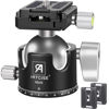 Picture of 46mm Low Profile Ball Head Tripod Ball Head ARTCISE NB46 Heavy Duty Tripod Head All Metal CNC Machining with Three 1/4" Quick Release Plates for Tripod, Monopod, DSLR, Camcorder, Max Load 55lbs /25kg