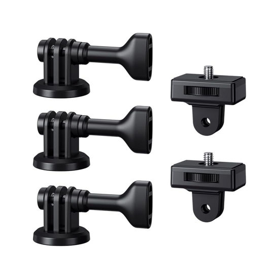 Picture of JJC 1/4"-20 Tripod Mount Adapter Converter for GoPro, DJI, Insta360, AKASO Action Camera, Sony Canon Nikon Fuji Fujifilm DSLR Mirrorless Camera, LED Light, Tripod, Selfie Stick Grip Monopod