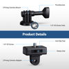 Picture of JJC 1/4"-20 Tripod Mount Adapter Converter for GoPro, DJI, Insta360, AKASO Action Camera, Sony Canon Nikon Fuji Fujifilm DSLR Mirrorless Camera, LED Light, Tripod, Selfie Stick Grip Monopod