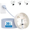 Picture of Plug-in Mount and 30ft/9m UL Standard Cable for Blink Wired Floodlight Camera,Ring Floodlight Cam Wired Plus/Pro,WYZE Floodlight Camera v2/Pro Wired into a Standard Outlet for Non-Stop Power