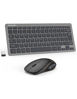 Picture of TECKNET Wireless Keyboard and Mouse Combo, Mini Cordless Computer Keyboard and Mouse Set 2.4GHz, Silent Adjustable 1600 DPI, Quiet Click, Lag-Free for Computer, Laptop, PC, Windows, Mac, Chrome OS(GS)