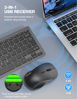 Picture of TECKNET Wireless Keyboard and Mouse Combo, Mini Cordless Computer Keyboard and Mouse Set 2.4GHz, Silent Adjustable 1600 DPI, Quiet Click, Lag-Free for Computer, Laptop, PC, Windows, Mac, Chrome OS(GS)