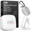 Picture of Zttopo TikTok Scrolling Ring, TIK Tok Bluetooth Remote Control, Kindle APP Page Turner with Carrying Case, Camera Photo Clicker for iPhone, iPad, iOS, Android-White