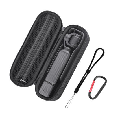 Picture of Flymile Carrying Case for DJI OSMO Pocket 3, Portable Nylon Storage Bag,Pocket 3 Bag With Carabiner & Wrist Strap Accessories(Black)