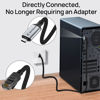 Picture of Dutevolns USB C to Ethernet Cable 15FT, Type C to RJ45 Nylon Cord, Gigabit Directly Connected, Compatible for MacBook Pro, iPad Pro, Smartphone, Laptop, PC