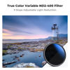 Picture of K&F Concept 77mm True Color Variable ND2-400 (1-9 Stops) ND Lens Filter Adjustable Neutral Density Filter with 18 Multi-Layer Coatings for Camera Lens (K-Series)
