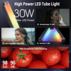 Picture of SIRUI 30W RGB LED Video Light Stick, T30 Tube Light, 2500K~7000K, 2580 lux/0.5m, TLCI 98, CRI 96, 6 Pixel Effects, 13 Light Effects, Full-Color LED Light, Reverse Charging, Magnetic Light, Black