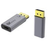Picture of Qaoquda 8K Displayport to USB C Adapter, 1PCS USB Type C (USB-C) Female to DP Male 8K@60HZ 1008P HD Adapter for New MacBook Pro,Mac Air,Chromebook Pixel(Note:The Cable Must Support 8K)(Silver)