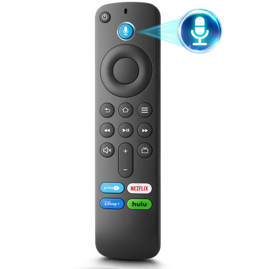 Picture of Voice Remote Control Replacement for Fire-TV-Stick-TV Cube and for Insignia-Toshiba-Pioneer-AMZ Fire Smart TVs