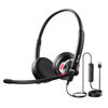 Picture of Blucalm Wired Headset with Mic for PC/Laptop, Noise Canceling Headphones with Mic/in-line Control for Teams, USB Black On-Ear Computer Headset with Microphone for Home/Office/Call Center