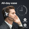 Picture of Blucalm Wired Headset with Mic for PC/Laptop, Noise Canceling Headphones with Mic/in-line Control for Teams, USB Black On-Ear Computer Headset with Microphone for Home/Office/Call Center