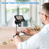 Picture of Coin Microscope, Dcorn 4.3" LCD Digital Microscope for Coin Collection Supplies,10X-1000X Coin Magnifier with 8 Adjustable LED Lights for Kids/Adults Coin Error Observation, Windows Compatible