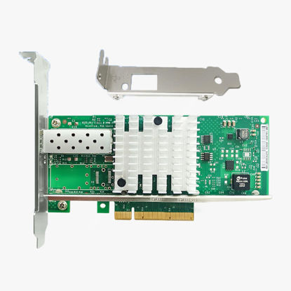 Picture of 10Gb Network Card Single SFP+ Port PCIE x8 Ethernet Converged Server Adapter NIC Compatible Intel X520-DA1 82599EN Chip Support Windows 7/8/10/11/Visa,Server/Linux/VMware