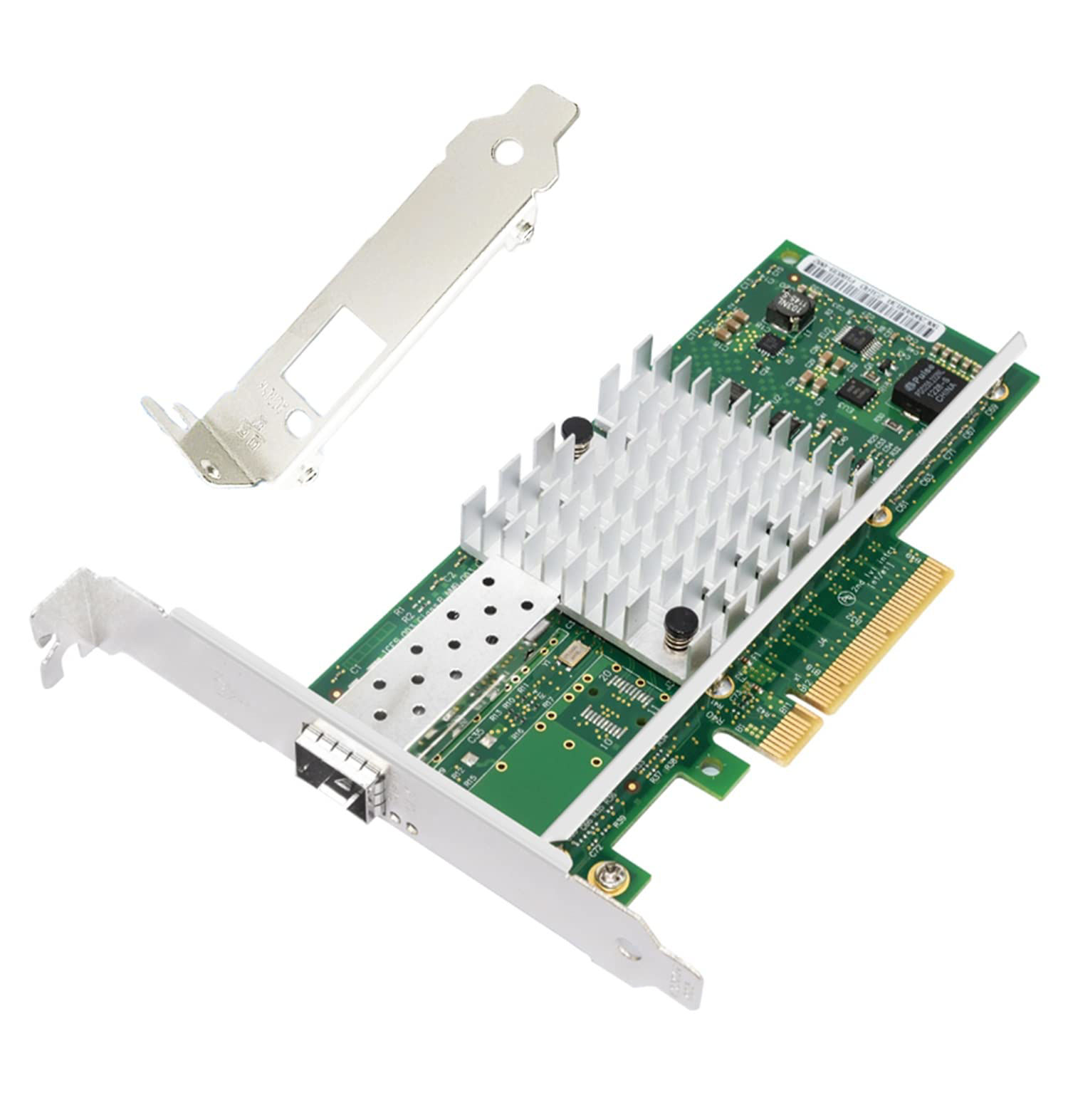 GetUSCart- 10Gb Network Card Single SFP+ Port PCIE x8 Ethernet ...