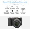 Picture of VILTROX AF 56mm F1.7 E Mount Lens for Sony, 56mm f/1.7 APS-C Auto Focus Prime Lens for Sony E Mount Mirrorless Cameras a6000 ZV-E10 a6600 a6400 a6700 a6300 a6100 a5000 a7iv a9 a7C a7S
