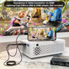 Picture of Mini Projector, 1080P Full HD Supported Mini Projector, Portable Home Movie Theater Projector Compatible with TV Stick Smartphone & Tablet PC HDMI USB AV TF