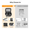 Picture of K&F Concept Digital Camera Case, Protective Camera Bag, Lightweight Camera Sling Bag Compatible with Kodak Pixpro/Canon PowerShot/Canon Ivy Mini/Canon Ivy 2 Mini for Travel - Black
