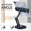 Picture of Lucrave Tablet Stand Holder for iPad, Adjustable with 360 Rotating Base for Desk, Aluminum Swivel Tablet Stand Compatible with iPad Air/Mini, iPad 10.2/9.7, iPad Pro 11/13 and More, Black