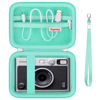 Picture of Supmay Hard Carrying Case for Fujifilm Instax Mini EVO Instant Camera, Instax Mini Printer Travel Storage Case with Zipper Mesh Pocket Can Store USB Cables, Film or Other Small Accessories, Green