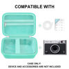 Picture of Supmay Hard Carrying Case for Fujifilm Instax Mini EVO Instant Camera, Instax Mini Printer Travel Storage Case with Zipper Mesh Pocket Can Store USB Cables, Film or Other Small Accessories, Green