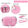 Picture of Supmay Hard Carrying Case for Fujifilm Instax Mini EVO Instant Camera, Instax Mini Printer Travel Storage Case with Mesh Pocket Can Store USB Cables, Film or Other Small Accessories, Pink