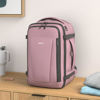 Picture of ECOHUB Travel Backpack 18x14x8 Spirit Airlines Personal Item Bag Carry On Backpack 13 Pockets Large Work Casual Daypack for men Airline Approved Waterproof Gym Backpack with Charging Port, Pink