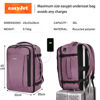 Picture of ECOHUB Travel Backpack 18x14x8 Spirit Airlines Personal Item Bag Carry On Backpack 13 Pockets Large Work Casual Daypack for men Airline Approved Waterproof Gym Backpack with Charging Port, Pink