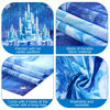 Picture of Winter Frozen Party Supplies Backdrop Decoration Frozen Ice Snowflake Photography Banner Winter Wonderland Ice Castle Background for Winter Christmas Holiday Frozen Birthday Party in 72.8 x 43.3 Inch