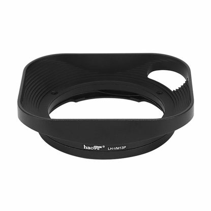 Picture of Haoge Square Metal Lens Hood for Voigtlander 35mm F2.0 35mm F1.5 28mm F2.0 Type I & II Ultron Aspherical Vintage Line VM Mount Lens LH-VM13P Bayonet Design Replace LH-12 LH-4N