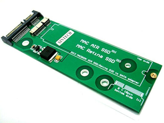 Picture of Sinech 7+17Pin to SATA Adapter Card,Compatible with SSD from 2012 Year MacBook Air/PRO Retina