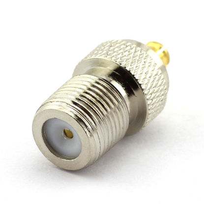 Picture of DGZZI 2-Pack F Female to MCX Male RF Coaxial Adapter F to MCX Coax Jack Connector