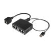 Picture of SinLoon RJ45 Network Splitter Adapter, Ethernet Cable Splitter, 1 to 4 Internet Splitter 100Mbps High Speed LAN Network Splitter,4 Devices Share The Internet at The Same Time (Black Female 1 to 4)