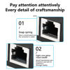 Picture of SinLoon RJ45 Network Splitter Adapter, Ethernet Cable Splitter, 1 to 4 Internet Splitter 100Mbps High Speed LAN Network Splitter,4 Devices Share The Internet at The Same Time (Black Female 1 to 4)