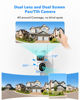 Picture of CAMCAMP Wireless Security Camera System with 10.1" Monitor, 4pcs 2K Dual Lens 2.4G&5G WiFi Pro Outdoor PTZ Camera, 2-Way Audio, Color Night Vision, Auto Tracking,24/7 Record,500GB HDD,10CH Expandable