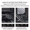 Picture of GINTOOYUN 90 Degree NGFF M.2 M-Key NVME Extension Cable 40 CM PCIe 3.0/4.0 M.2 NVME/NGFF SSD Ribbon Flex Cable for Mainboard SSD 2230/2242/2260/2280 (90 ° Right Angle)