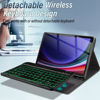 Picture of Backlit Keyboard Case for Samsung Galaxy Tab S9 FE 5G 10.9 Inch/Galaxy Tab S9 11 Inch 2023 with Screen Protector, Wineecy 7 Colors Light Detachable Wireless Keyboard with PU Leather Folio Cover Case