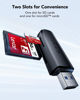 Picture of Lexar Dual Slot USB-A Reader, USB 3.2 Gen 1 Up to 104MB/s, USB-A for SD/MicroSD/SDHC/SDXC Camera Card Reader Adapter, OTG MicroSD Card Reader for PC/Laptop/Tablet