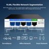 Picture of 5 Port Gigabit Switch, Easy Smart Managed Ethernet Switch, Network Hub, Ethernet Splitter, Plug & Play, Fanless Metal Design, VLAN, Qos&IGMP Snooping, Desktop or Wall Mount