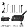 Picture of MIMIRACLE Referee Headset, Type C Left Ear Referee Communication System with Headset Earphone, Simple Pairing Bluetooth Intercom for Football Soccer Handball -4 Pack
